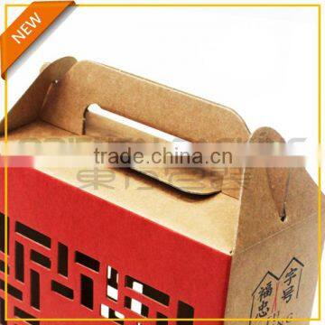 Die Cut Windown Brown Kraft Handle Box photo-5