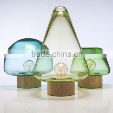 Clear Colored Glass Skog Table Lamps Forest Decorative Lighting for Reading Room