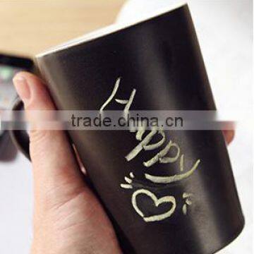 Hot-selling Black Matte Writing Message Ceramic Mug photo-2