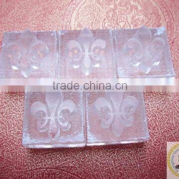 Custom symbol logo rubber inking stamp soap mold