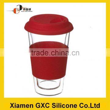 heat resistant silicone sleeve for glass cup