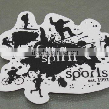 black die cut print on clear decal (M-A328)                        
                                                Quality Choice