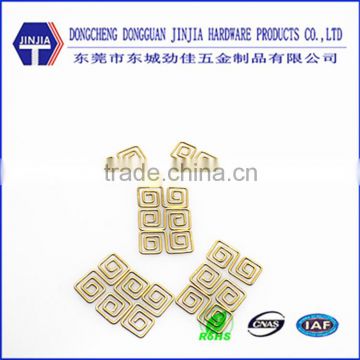 Copper plated unstandard spring zigzag spring