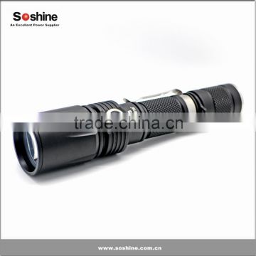 Soshine TC5CS LED 960lm 4-Mode White Control Tactical Flashlight - Black (1 x 18650)