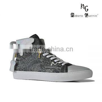 china manufacturer luxury leather men sneakers