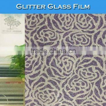 W034 PVC Smart Window Decoration Glitter Diamond Glass Film