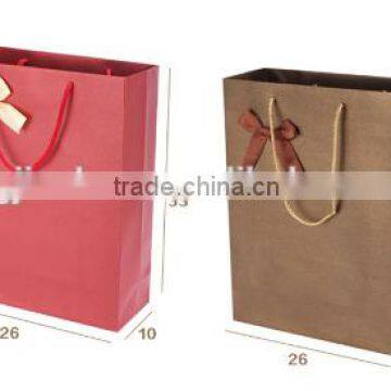 2015 Hot sale high quality gift paper bag fancy useful customize craft hurry paper bag