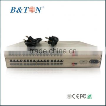 High quality 16 channel telephone interface fiber optic audio converter