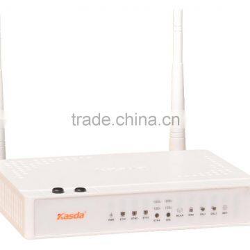 Kasda 11N 300Mbps 4 FE enternet port ADSL modem wireless voip router with 1 FXS port