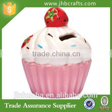 Strawberry Cupcake Resin Money Bank