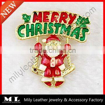 2014 new fashion Christmas jewelry airplane brooch