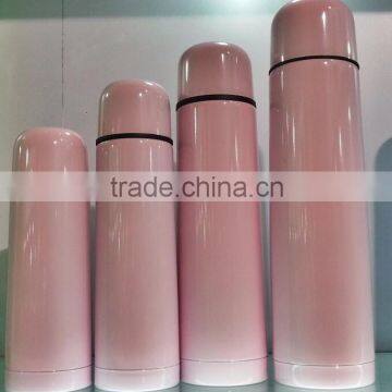 Screw Stoper Double Wall Stainless Steel Bullet Vacuum Flask With Pouch photo-2