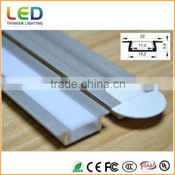 LED Aluminum Profile for led light bar 15.2x5.9mm