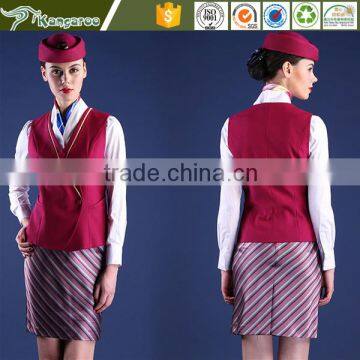 Factory OEM Processing Professional Workwear Airline Hostess Uniforms