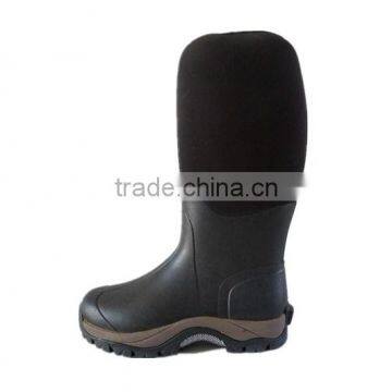 2014 new fashionable cheap man neoprene rubber red safety boots