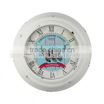 Embroidery Design Customizable Aluminium Wall Clocks Wholesale Clock