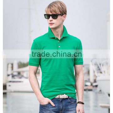 Effulgal business pure colour 100 % cotton polo shirts