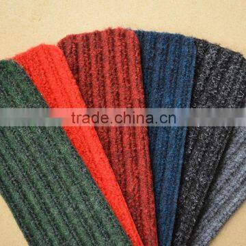 ribbed pp mat with pvc back wedding room's mat