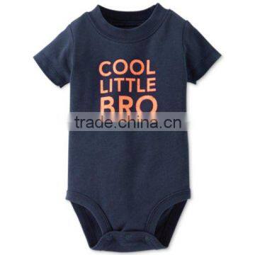 China Manufacturer Casual Newborn Baby Boys Letters Printed Romper