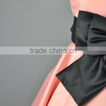 2016 New Style Beautiful Girls Dresses for Your Little Fashionista With Satin Bow in Front of the Waist for 4-12yrs Old Girls photo-3