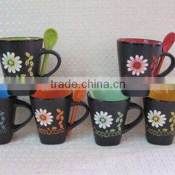 classical design ceramic coffee mug made in china keylink