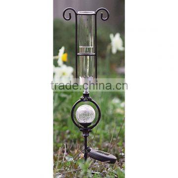 Rain Gauge with Solar Light