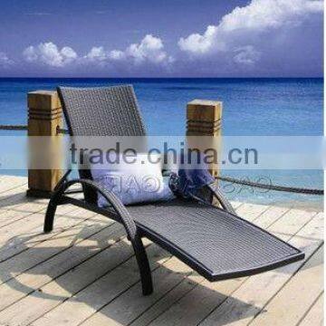 aluminum wicker garden loungers