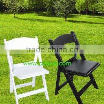 padded resin folding chair