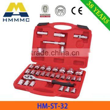 32 PCS 1/2" DR. Socket Wrench Set China Professional Hand Tools Supplier