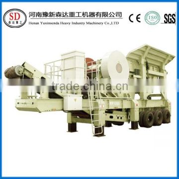 henan senda manufacturer stone fine crusher PP series mobile jaw plant