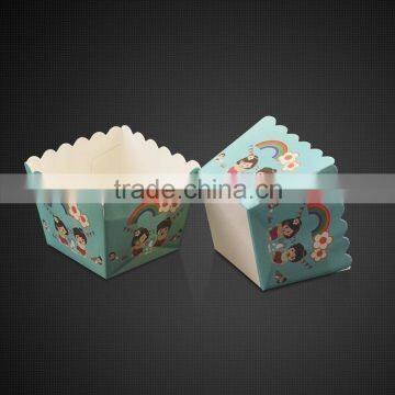 XFB20 BAKEST Small Square Lovely Pattern Muffin Cake Paper Cup New Baking Cake Cup photo-4