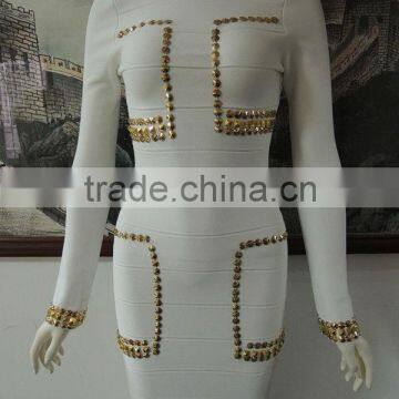 2013 Wholesale bandage dress long sleeve(JS-BD1030)