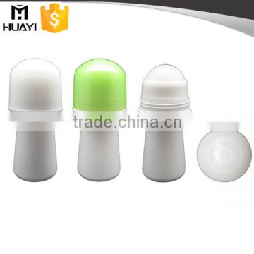 50ml plastic material packaging for roll on deodorant with cap