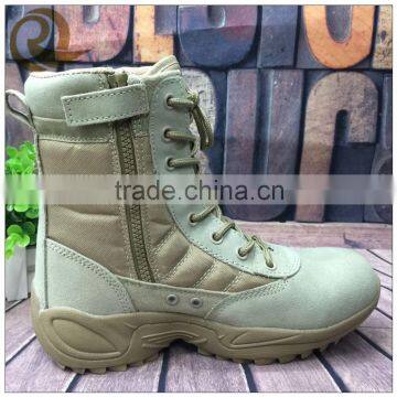 2016 new style military outdoor army desert boots with zipper