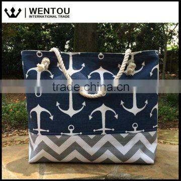 Hot Sale Colorful Anchor Tote Bag