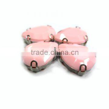 drop montee shawl resin beads candy pastel color jeweled knitwear accessories claw sew on DIY