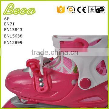 Wholesale Mix Color Adjustable Pink Roller Quad Skate photo-5