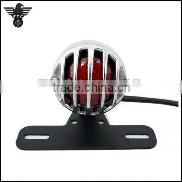 Aluminum Polished Antique Style Tail Light for Harley Custom Bikes photo-3