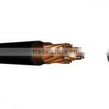 rubber insulation control cable used for open country with tin-plated Cu wire shield multicore control cable