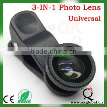 fisheye+macrol +wide angle lens mobile phone lens for iphone