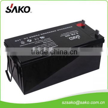 12V200AH AGM Maintenance Free Solar Battery with 10 Years Life Design