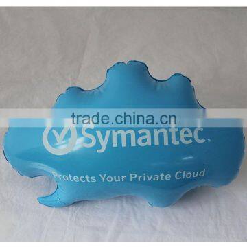 blue cloud shape inflatable head rest travel pillow promo,inflatable advertising pillow