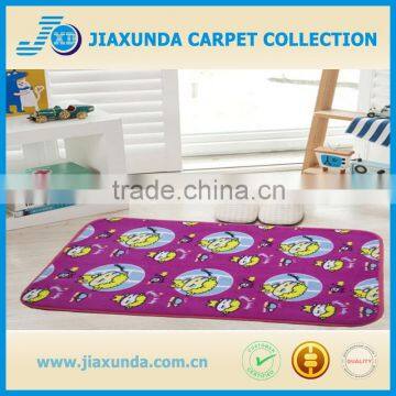 coral velvet printed mat by thermal transfer pattern