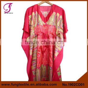 1902CD01 Medium Style With Belt Women Silk Satin Beautiful Kaftans on Sale