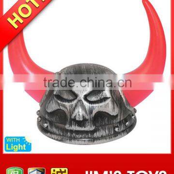 Plastic red flashing devil horns toy