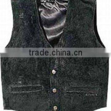 Leather Vest in Cowhide Leather