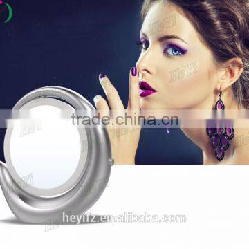 Hot Selling Double Sides ABS 360 Degree Rotating LED Light Magnifying Makeup Mirror photo-3