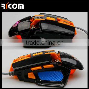 USB Wired Optical Computer Gaming Mouse,led light gaming mouse,2400 DPI Game Mouse Mice With LED Light--GM6113--Shenzhen Ricom