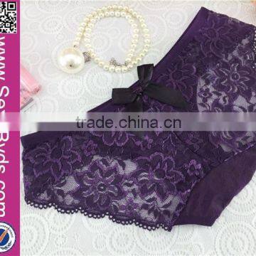 Wholesale $1Sexy Adult Black Lace Transparent Panty photo-4