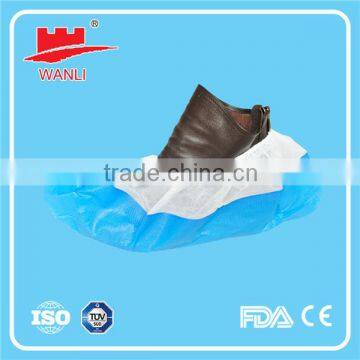 Disposable water repellent PP+CPE shoe cover